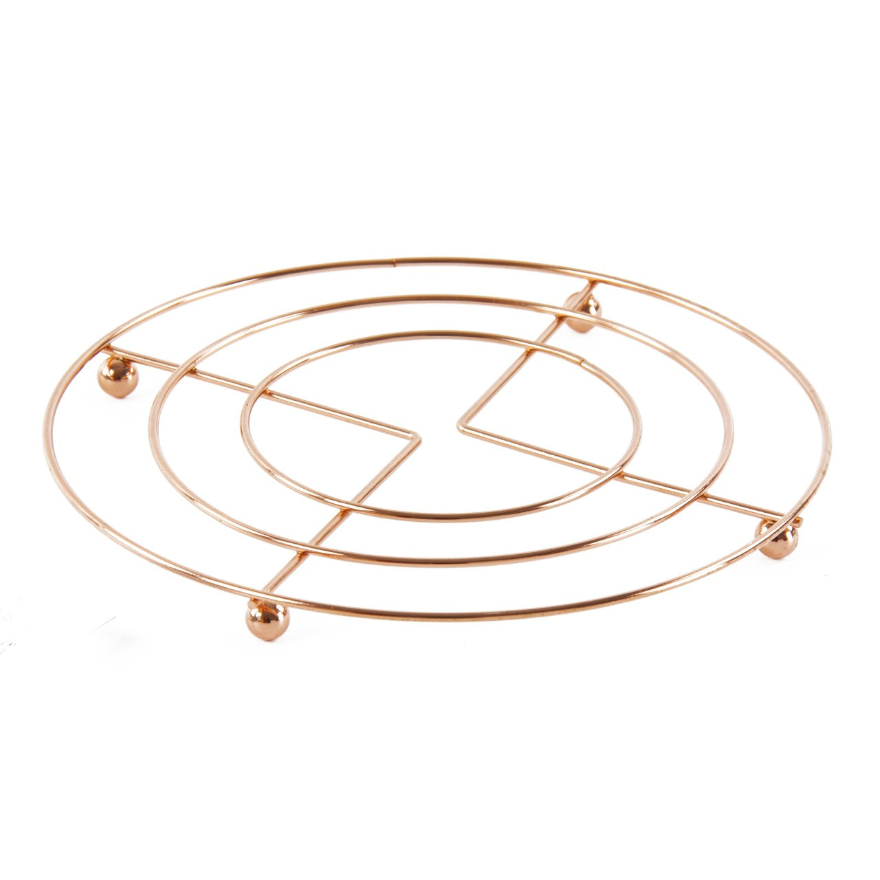 Durane Chrome Trivet Round Copper Colour 18cm 8150 (Parcel Rate)