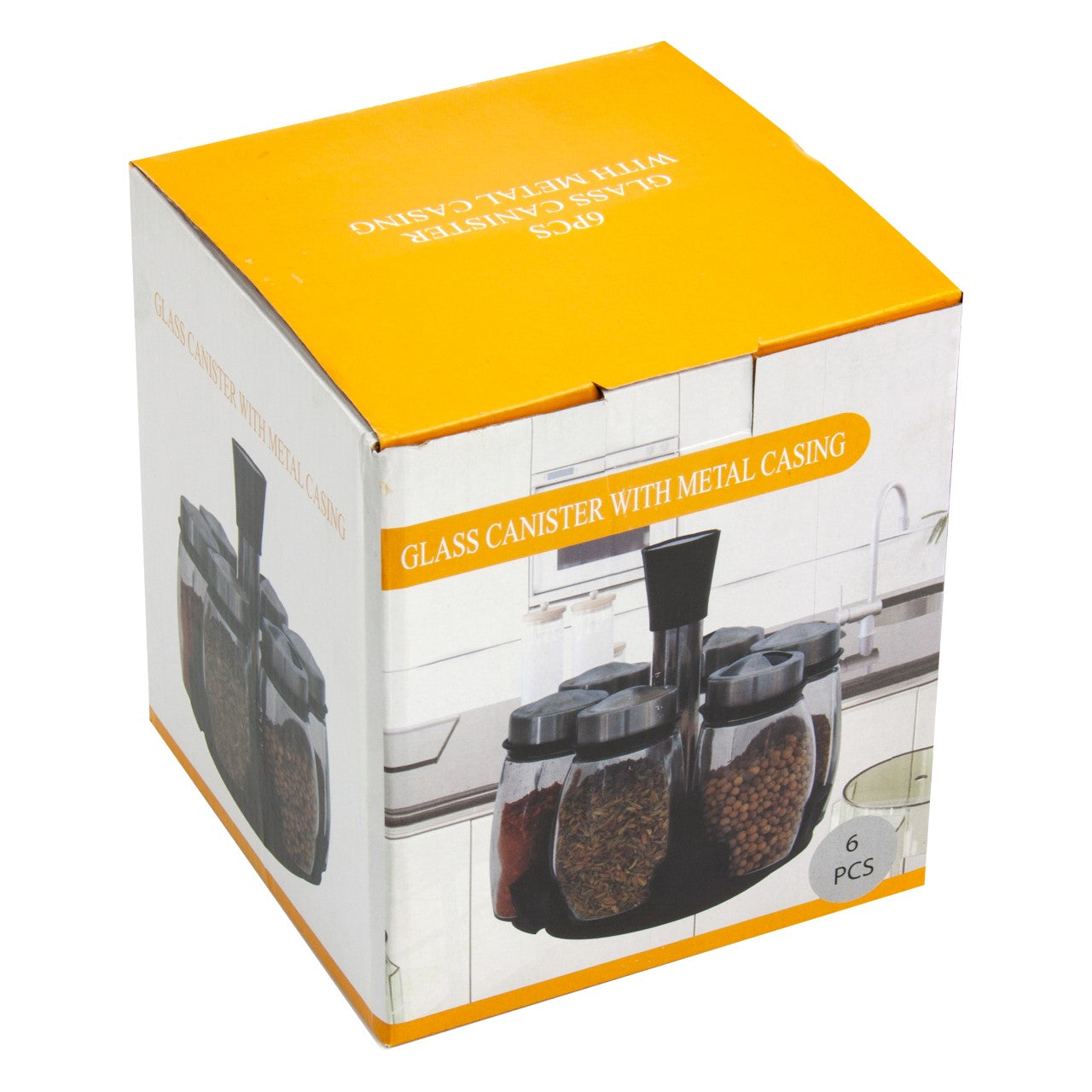 Revolving Spice Jar Set 7pc RB-004 9120 (Parcel Rate)