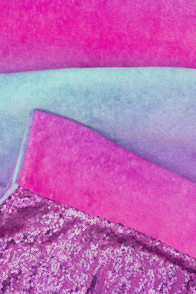 Mermaid Tail Cozy Blanket Plush Ombre Unreversed Sequin Tail 9451 (Parcel Rate)p