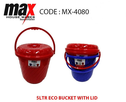 5 Litre Eco Bucket WIth Lid Home Kitchen MX4080 (Parcel Rate)
