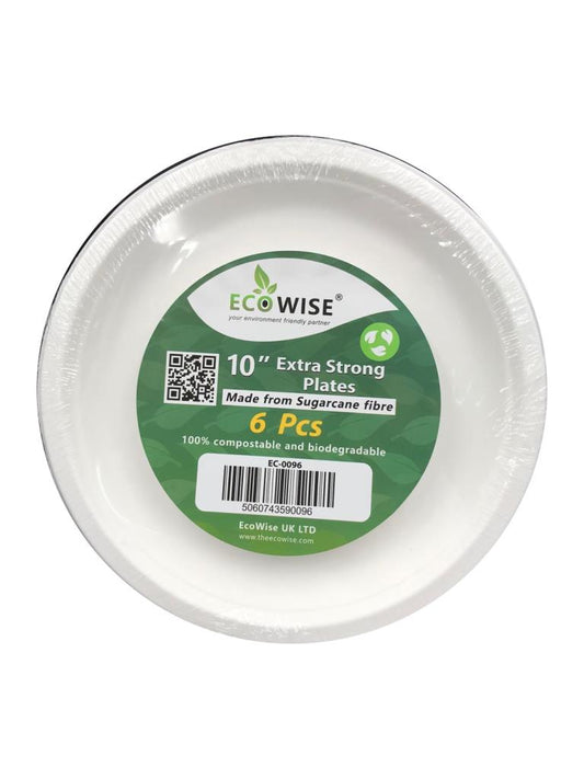 Ecowise 10' Extra Strong Plates Pack Of 6 EC0096 (Parcel Rate)