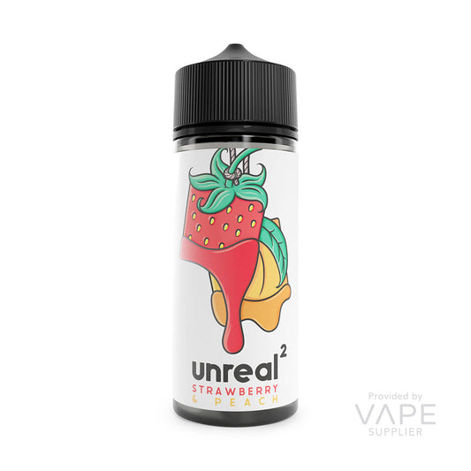 Unreal 2 Strawberry & Peach 100ml Shortfill