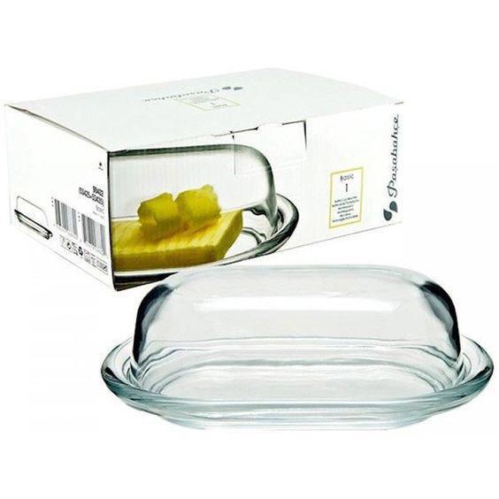 1 Pasabahce Butter Dish Glass Home Kitchen 98402 (Parcel Rate)